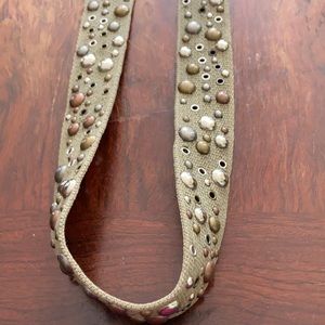 Army Green Express Studded Belt/42” in Length